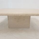 Italian Travertine Coffee Table, 1980's