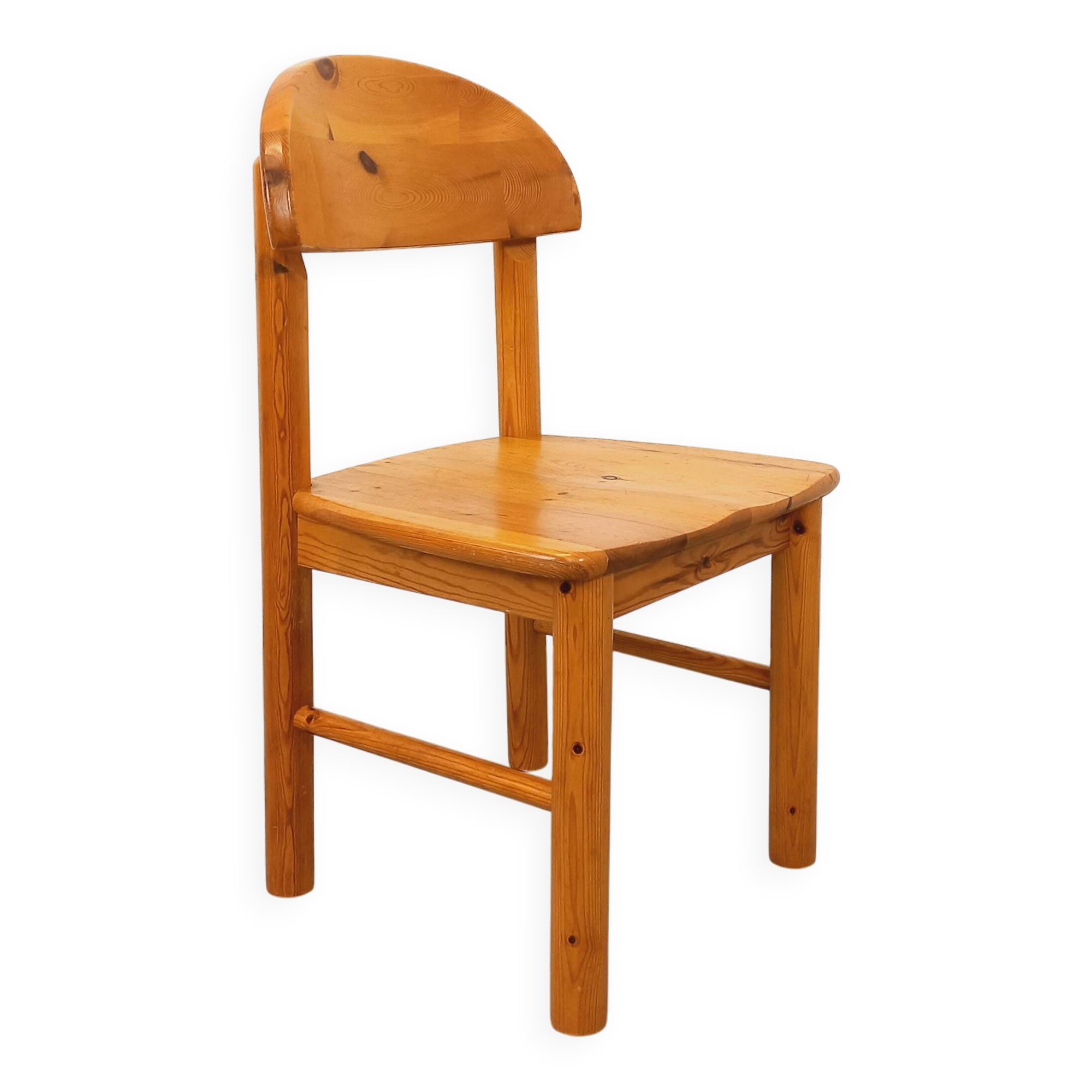 Vintage Scandinavian Rainer Daumiller chair in pine from the 70s