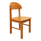 Chaise scandinave vintage Rainer Daumiller en pin des années 70