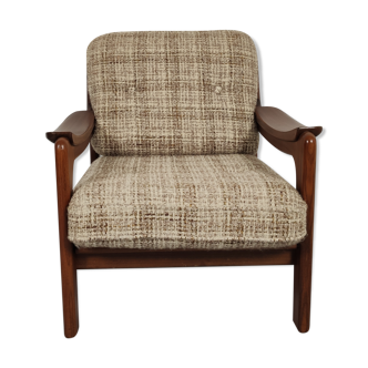 Vintage armchair in Afromosia 70s