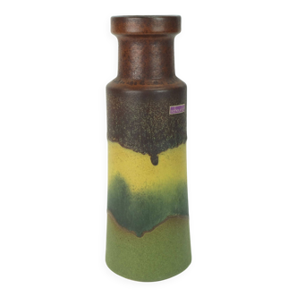 1960s 70s vintage scheurich VASE model 205-32 matte glaze shades of yellow