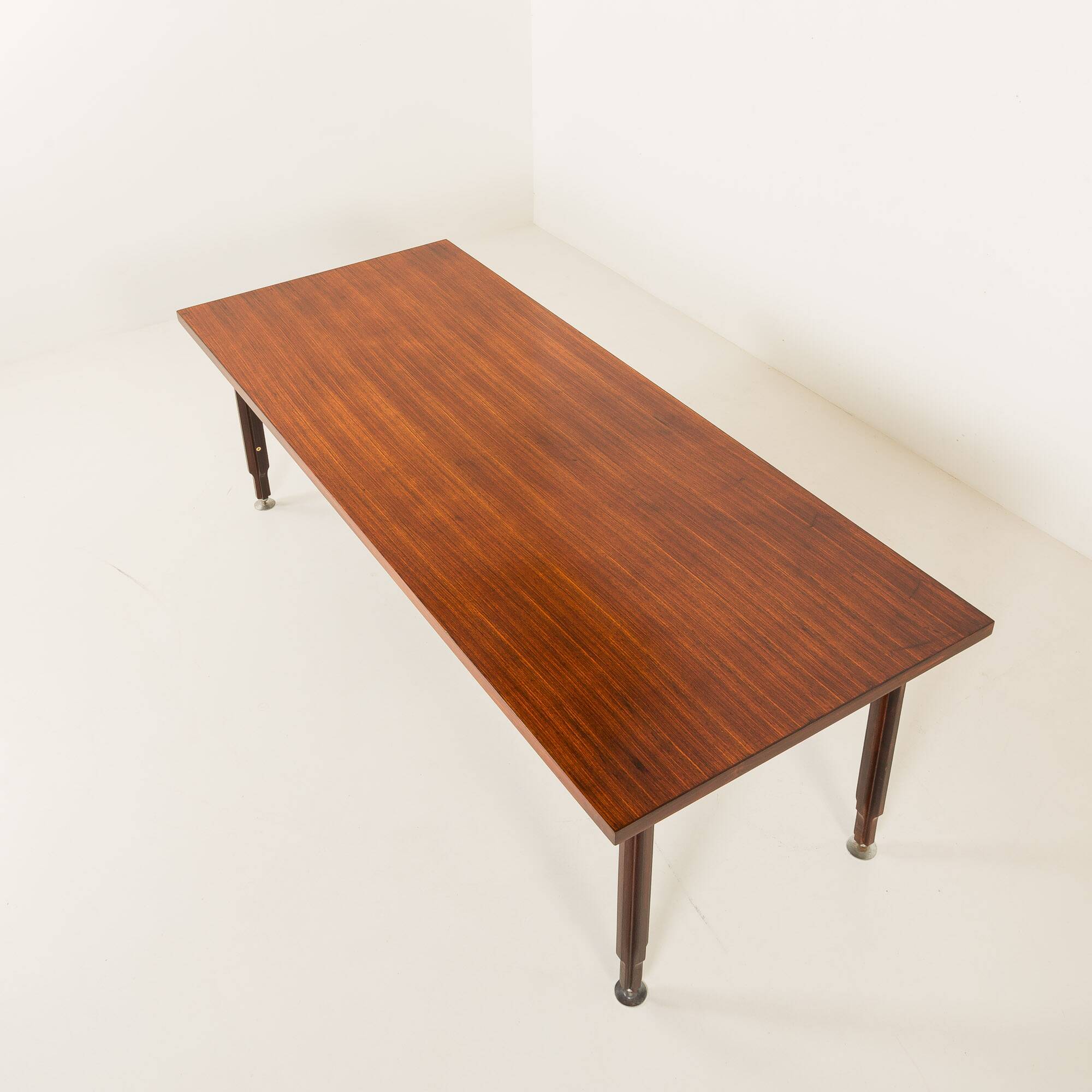 Italian extra long mid century rosewood table 1960s