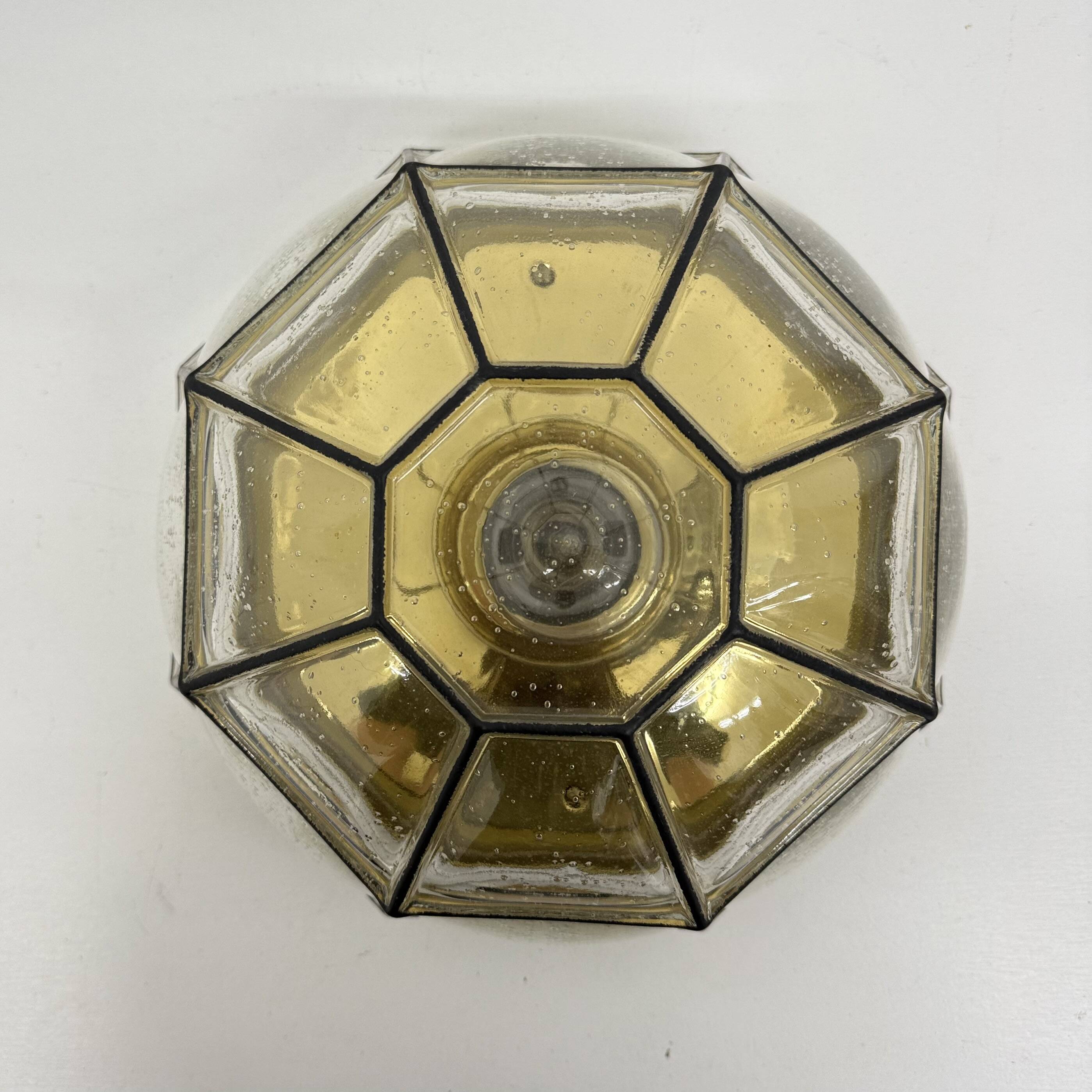 Limburg Glashütte ceiling lamp , 1970s