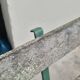 Old patinated garden bench 1950s