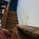 Curved chest of drawers in Louis XV style marquetry