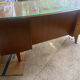 1950s executive desk with glass protection