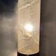 Vintage wall lamp in glass and brass 70s