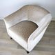 Vintage Club Chair in Beige Velvet, 1930s, Set of 2