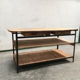 Counter to shelves of business