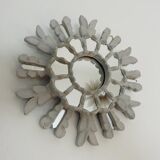 Wooden sun mirror with art deco inlays 40/50