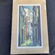 Signed Impressionist painting – Busy street scene