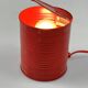 Vintage Red Tin Can Lamp, Ad Van Berlo, Vrieland Design, 1980s