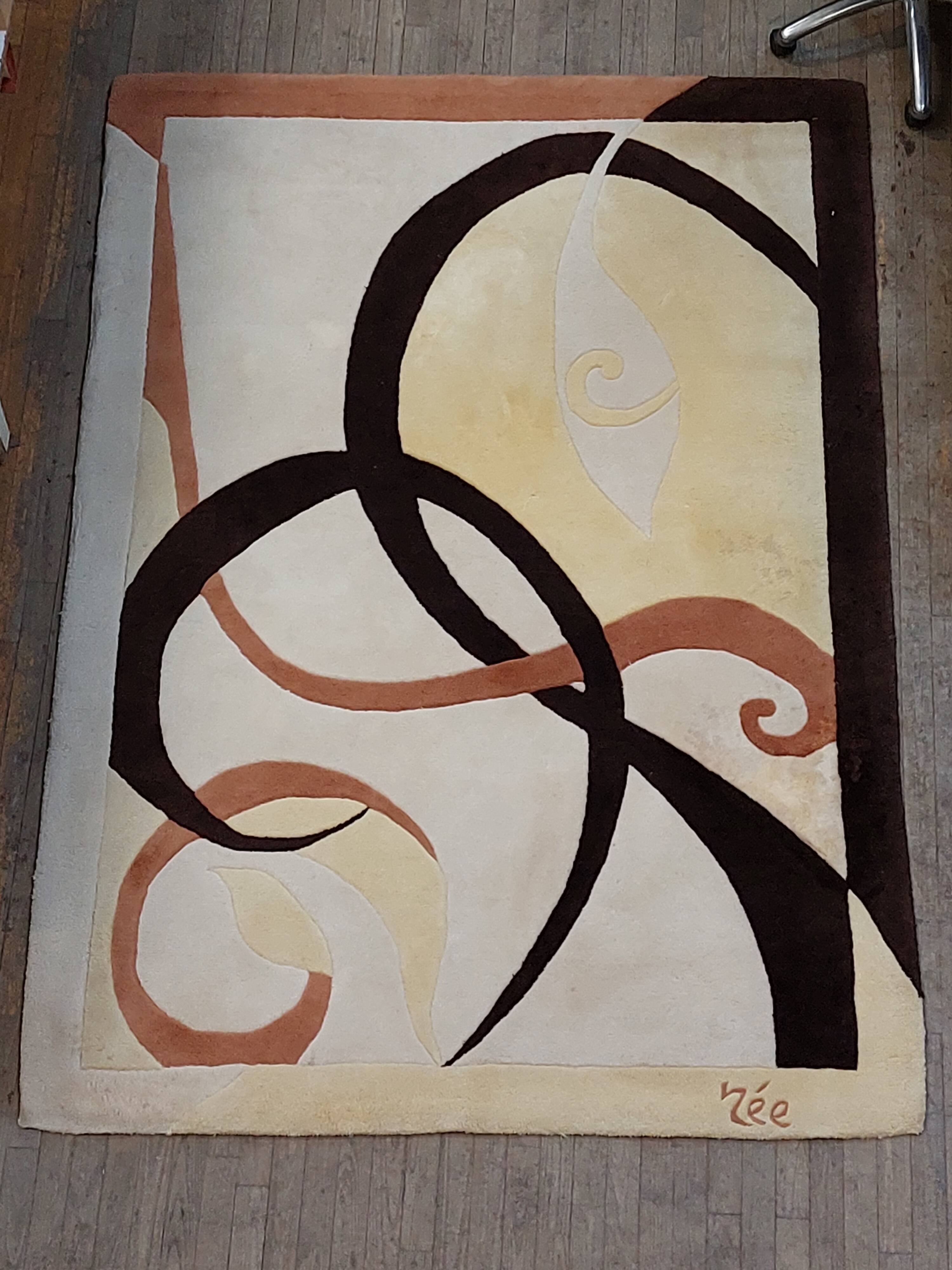 100% hand-knotted wool rug, ALTUNA model, by Née Créations - 170x240 cm