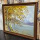 F. Zerboni – Animated Lakeside Landscape – Oil on Panel – Mid 20th Century