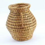 Set of 2 wicker pans