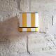 La divine – yellow deckchair striped wall light (large model).