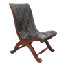 1950s chair in leather, Pierre Lottier