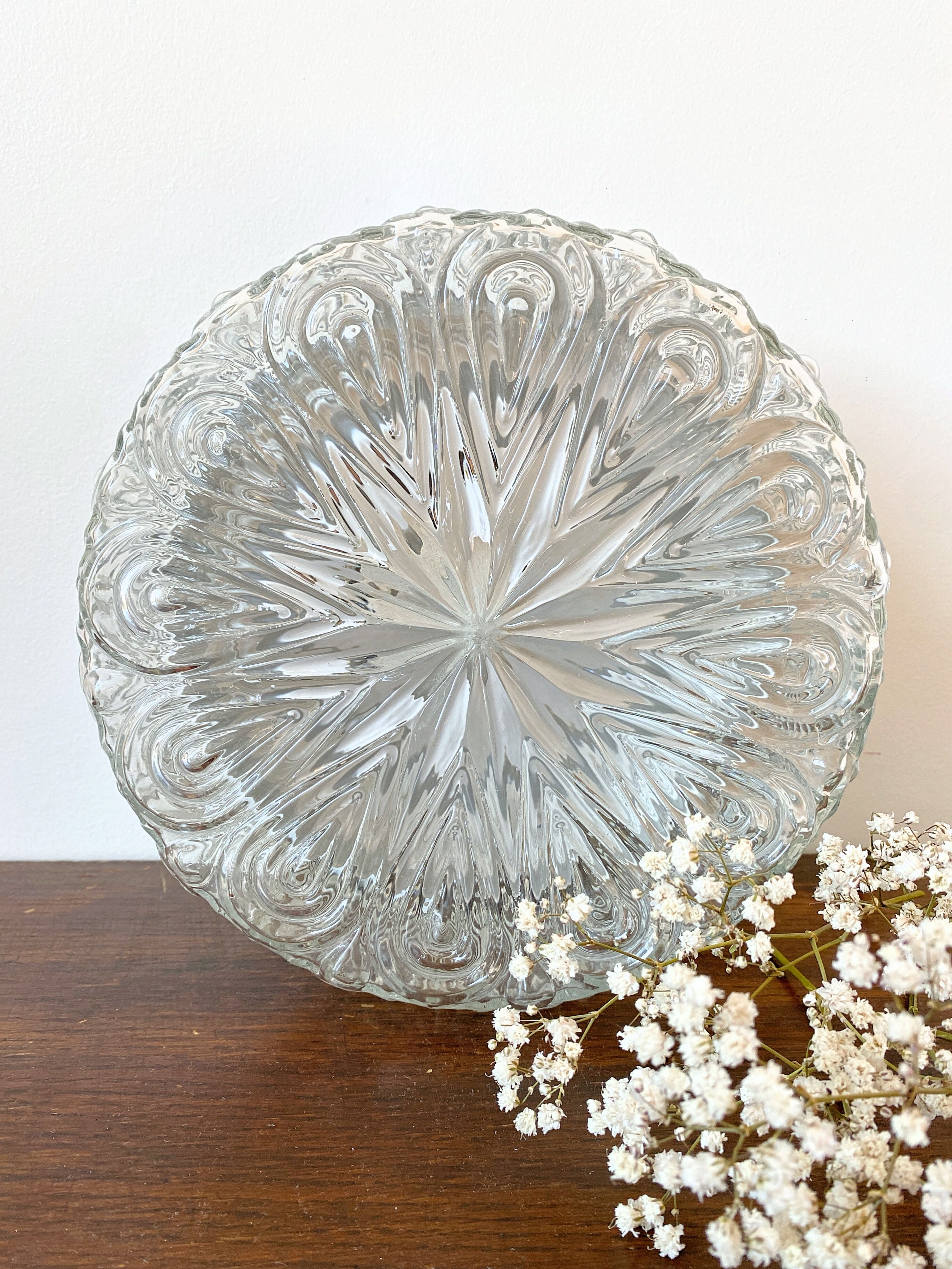 Plafonnier ou applique en verre