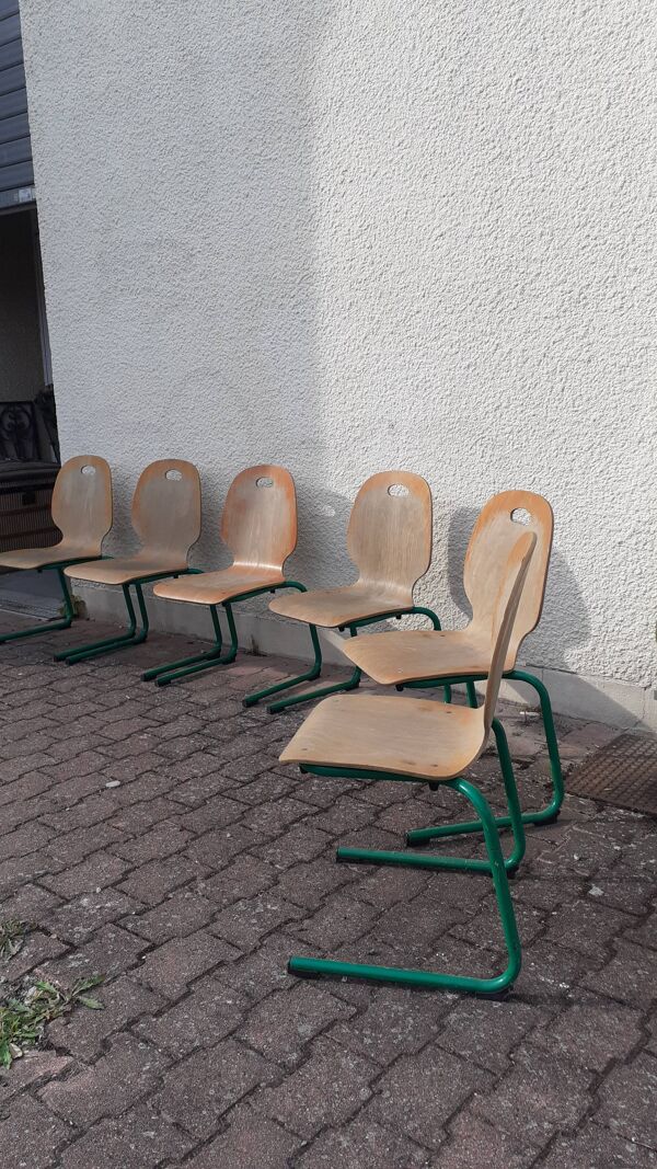 Chaises d'école lot de 6