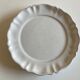 Set de 4 assiettes plates en terre vernissée à godrons moustier 1970