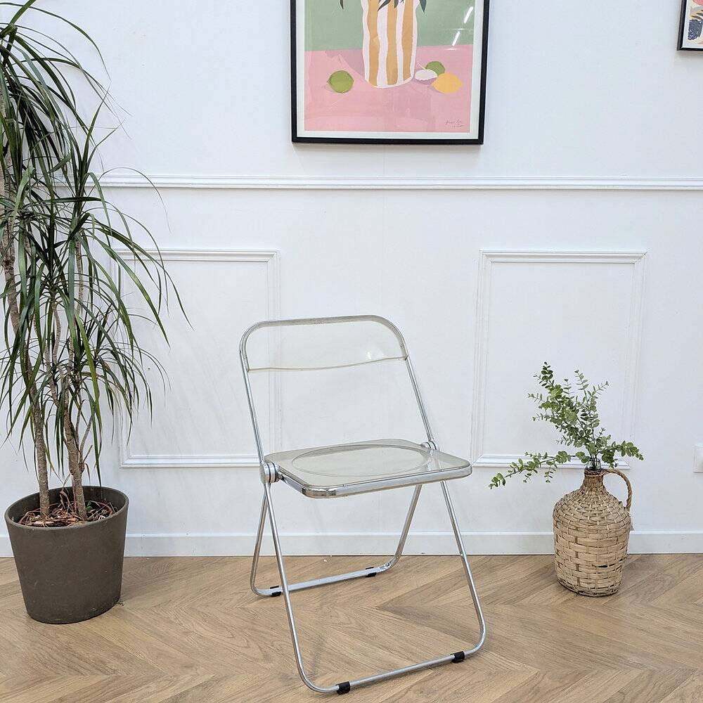 3 chaises Plia - Giancarlo Piretti pour Castelli