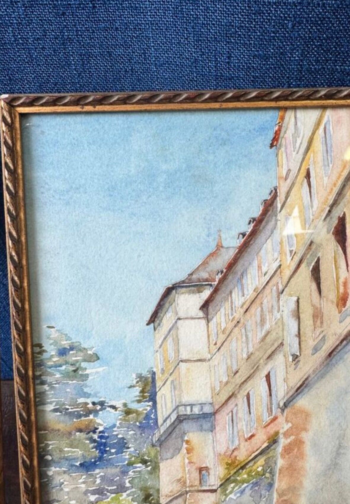 Pair of watercolours signed M.L, early 20th century, Provence