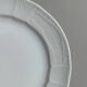 6 assiettes plates en porcelaine blanche