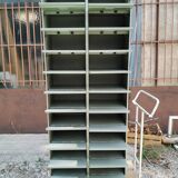 Metal clamshell cabinet