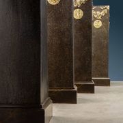 Ancient neoclassical poplar columns, Italy, 18th century