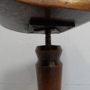 Tabouret de piano vintage en chêne des années 1930