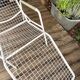 Vintage wired metal chaise longue