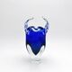 Vase Josef Hospodka Chribska Bohemia Cobalt Blue Glass 1960