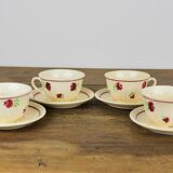 Set of 4 coffee cups.