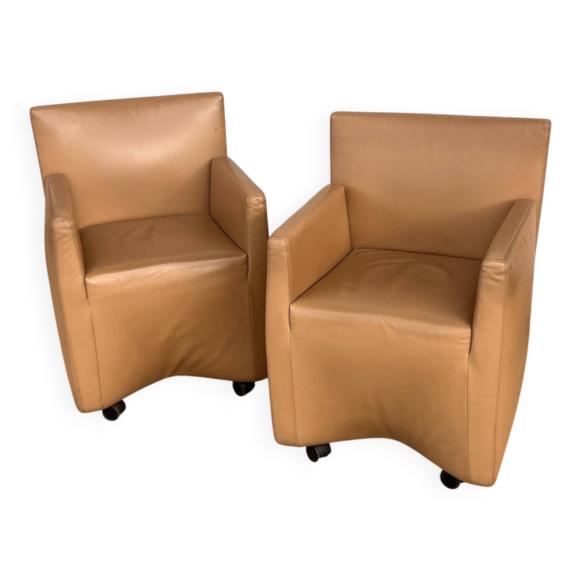 Pair of Italian design armchairs Pat.Pending