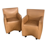 Pair of Italian design armchairs Pat.Pending