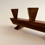 Vintage wooden candle holder