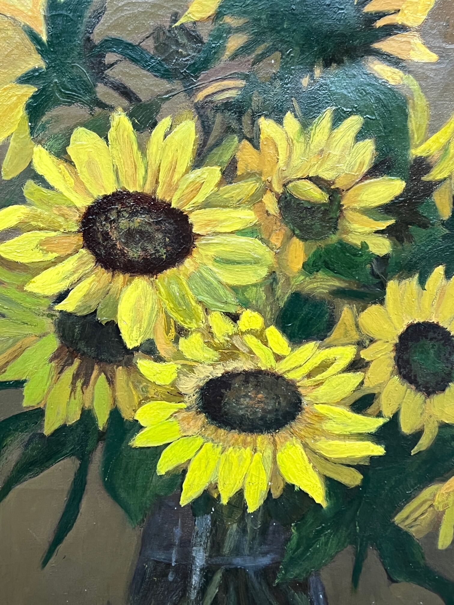 Table "Sunflower", oil on canvas