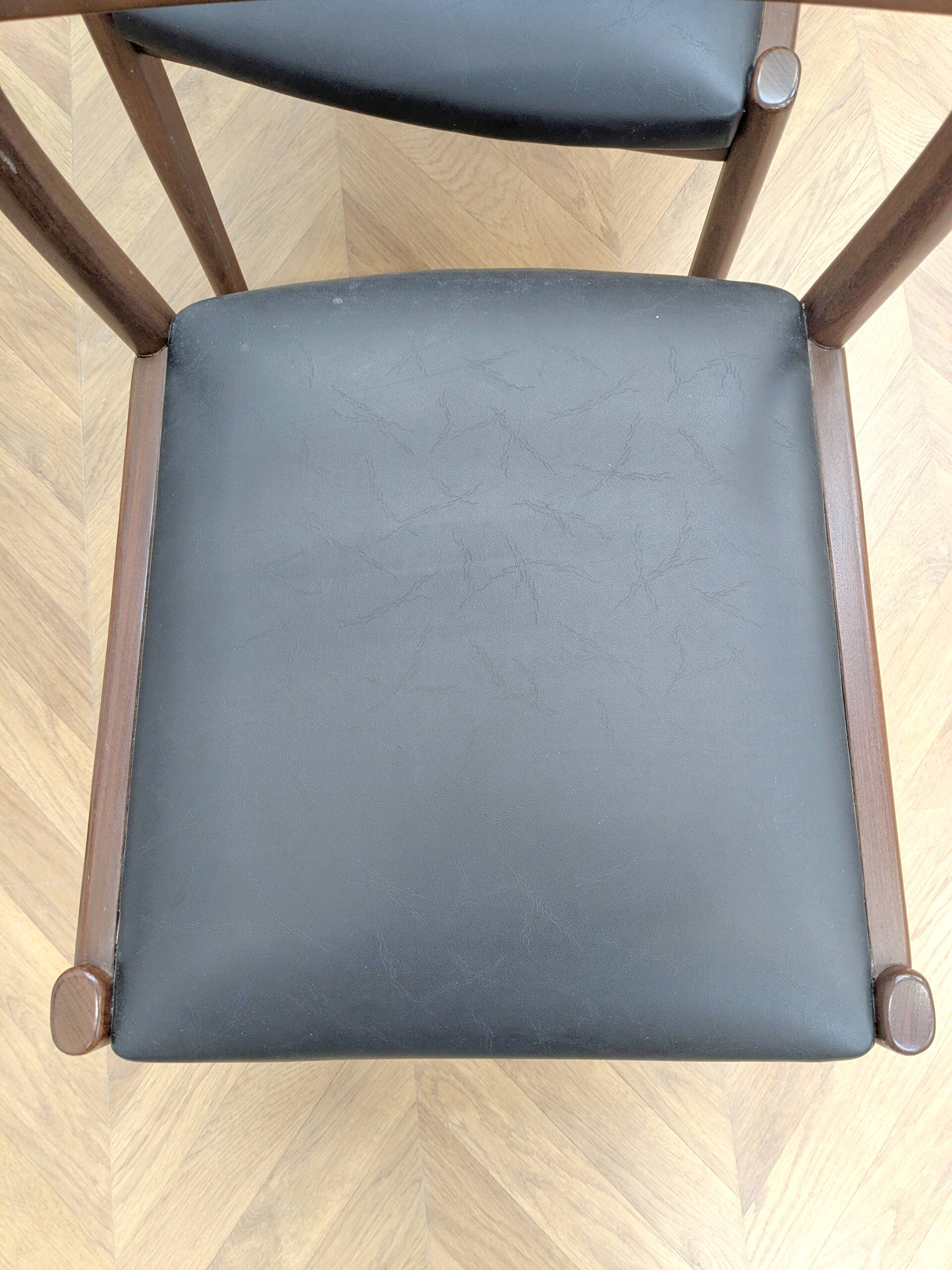 6 vintage teak chairs