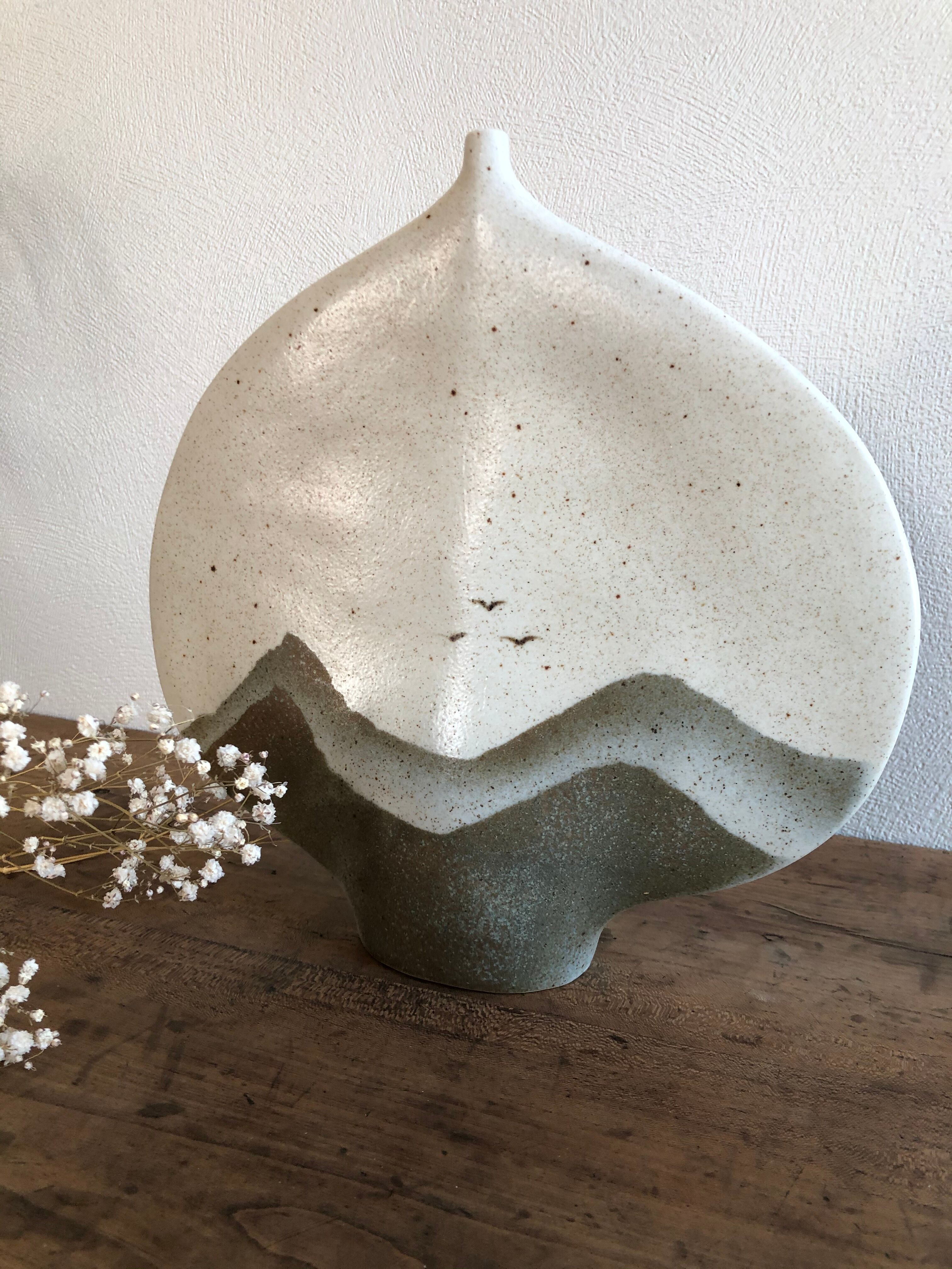 Virent porcelain vase by Jacques Buchholtz