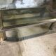 Chrome and brass coffee table 1970