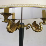 Lamp model called "aux cygnes" of the house Lucien Gau manufacturer in Paris
