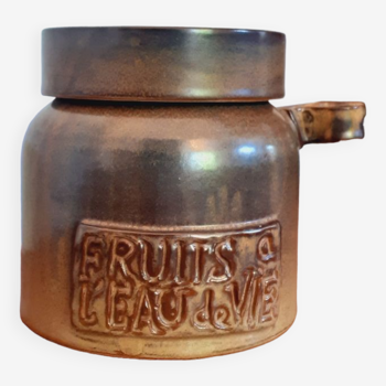 Pot à couvercle en céramique vintage année 60 art ceram