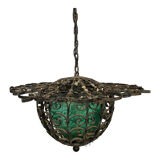 Wrought iron and glass lantern