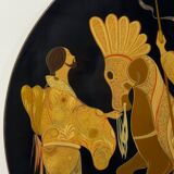 Vintage wooden art panel, Italy, 1963