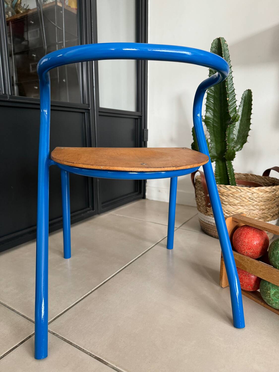 Chaise écolier enfant vintage