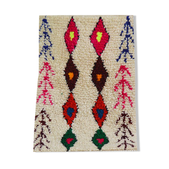 Tapis berbère losanges coloré 83 x 60 cm