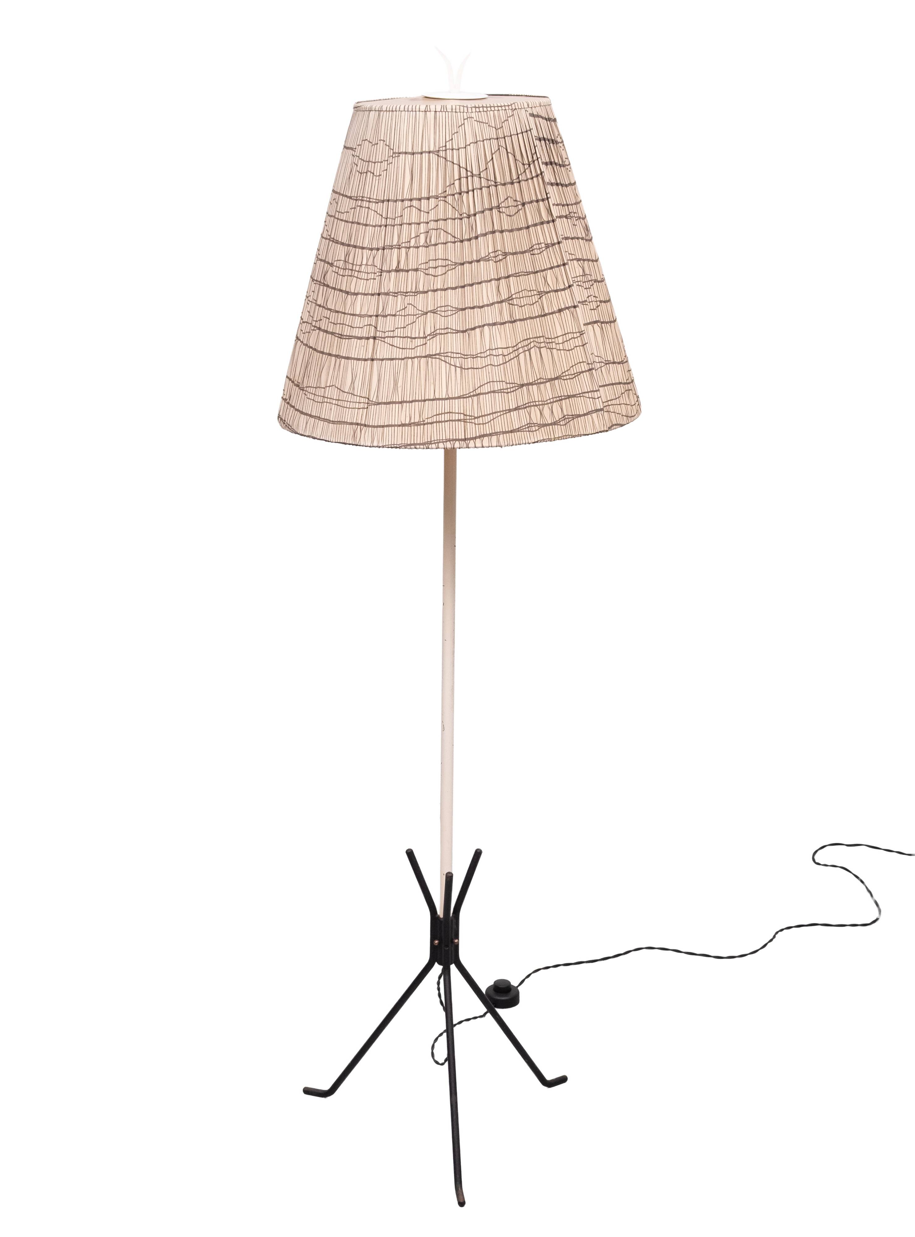 Mid Century Modern Tripod Floor lamp Holland 1950s