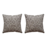 Set of 2 vintage kilim cushion covers 61x61 cm