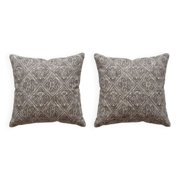 Lot de 2 housses de coussin kilim vintage 61x61 cm