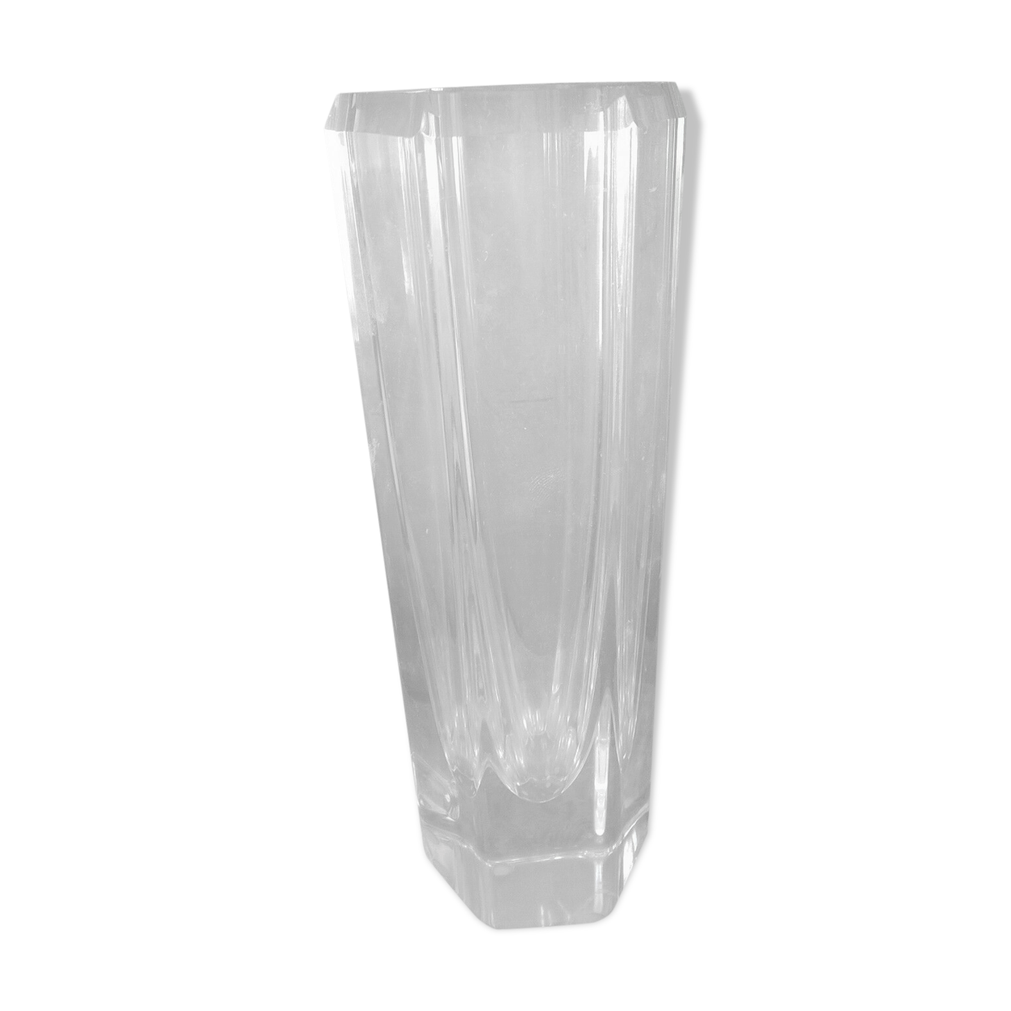 Crystal vase signed Kosta Boda